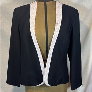 Black and silver beaded jacket